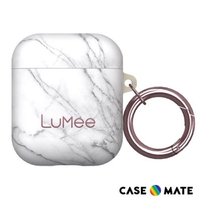 美國 LuMee AirPods 時尚質感保護套 - 白大理石