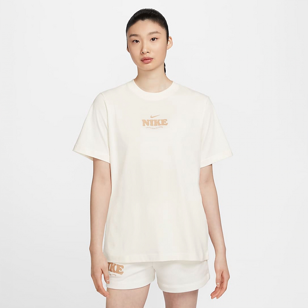 NIKE 上衣 女款 短袖上衣 運動 AS W NSW TEE ESSNTL GCEL 米白 HF6180-133 (2S3707)