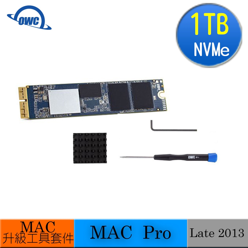 Mac專用M.2 SSD 1TB-OWC Aura Prx X2-含工具、散熱片的Mac升級套件