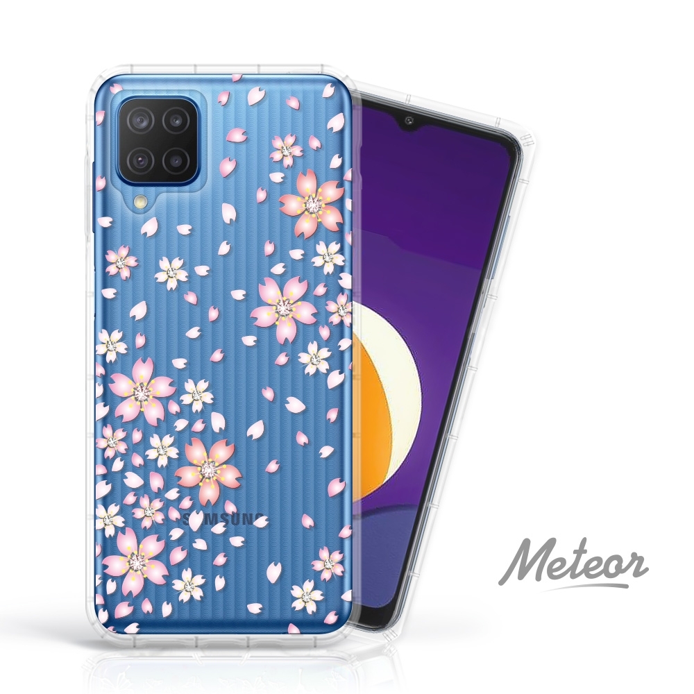 Meteor Samsung Galaxy M12 奧地利水鑽殼 - 櫻花