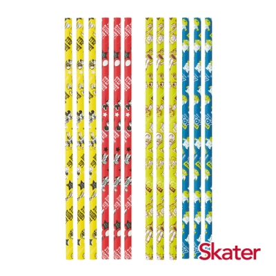 Skater環保紙吸管(6mm)-米奇2包+玩具2包