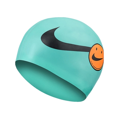 Nike 泳帽 Have A Nike Day Swim Cap 藍綠 矽膠 成人 泳具 游泳 運動 彈性 NESSC164-339