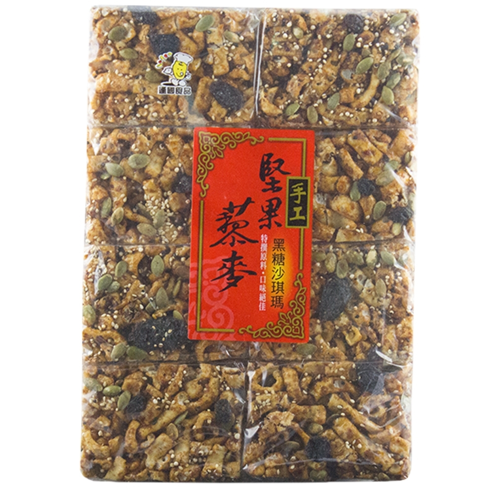 逢國  手工堅果紅黎麥黑糖沙琪瑪(440g)