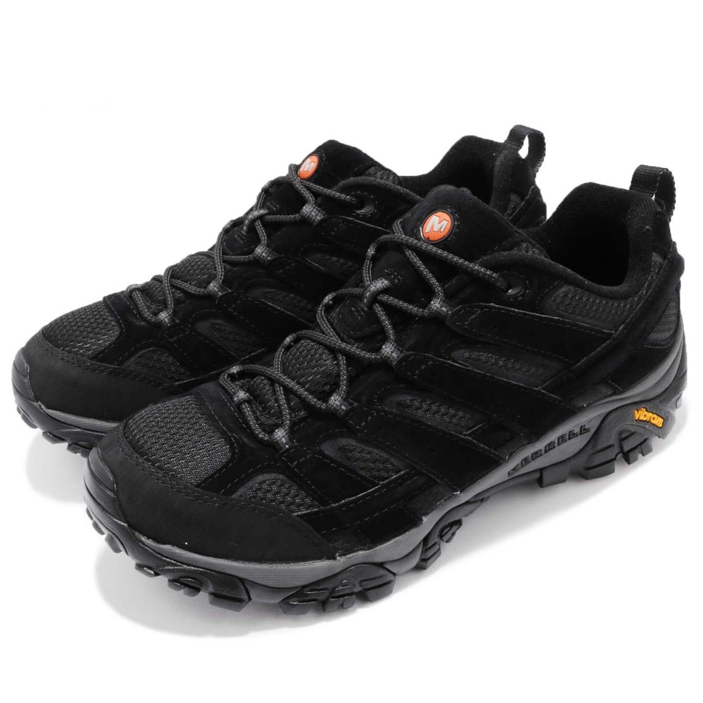 Merrell 戶外鞋 Moab 2 Vent 登山 男鞋 透氣 越野 健行 耐磨 運動 黑 灰 ML06017