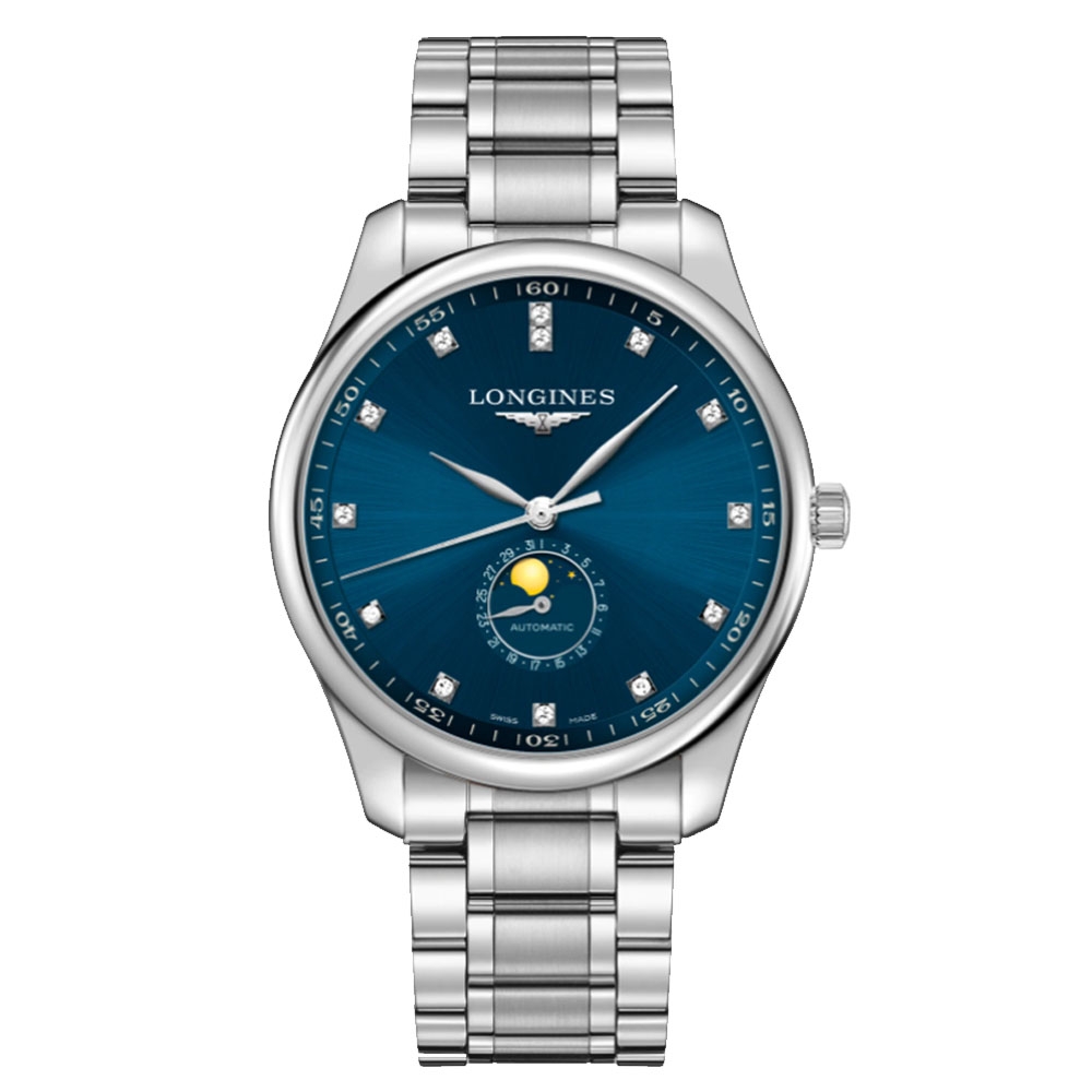 LONGINES 浪琴 官方授權 巨擘系列 經典太陽紋月相機械腕錶 42mm / L2.919.4.97.6
