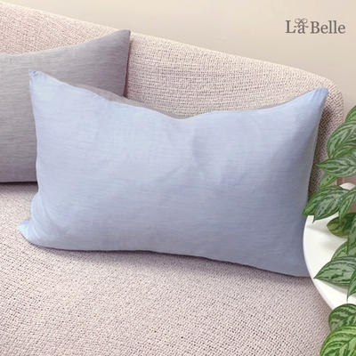 義大利La Belle 極簡混搭 超COOL超涼感信封枕套--2入-藍x灰