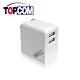 TOPCOM 雙USB孔 5V 3.4A 高速充電 充電器 TC-E340 product thumbnail 3