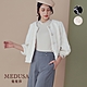 現貨【MEDUSA 曼度莎】氣質菱格紋珍珠釦小外套 - 2色（M-XL）｜女外套 罩衫 毛外套 product thumbnail 1