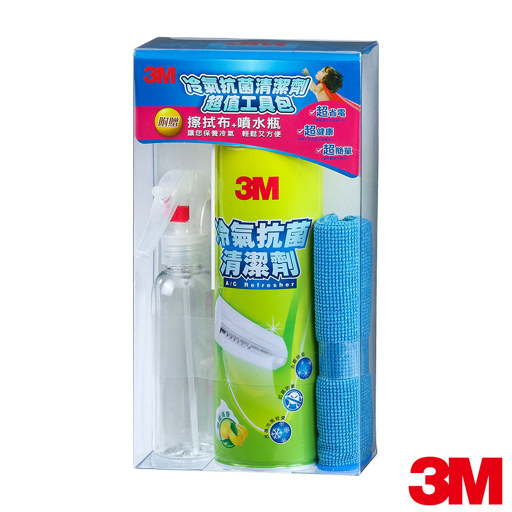 3M 冷氣抗菌清潔劑-超值工具包