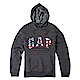 GAP 經典LOGO標誌連帽T恤-深灰色 product thumbnail 1