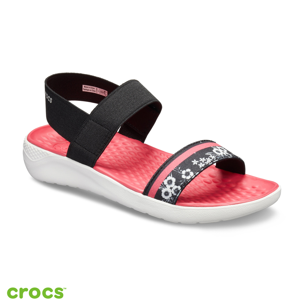 Crocs 卡駱馳 (女鞋) LiteRide古典印花涼鞋 205868-066