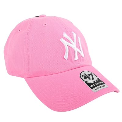 NEW ERA- 洋基NY白繡線第47章品牌男棒球帽(粉)