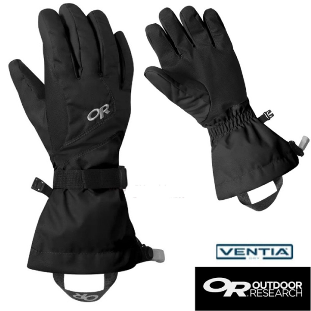 Outdoor Research 女款 ADRENALINE GLOVES 防風防水透氣保暖手套_黑