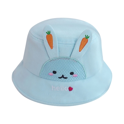 colorland 兒童帽子 卡通蘿蔔兔寶寶遮陽帽 漁夫帽 兒童防曬帽 盆帽