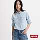 Levis 女款 西部牛仔襯衫 / 精工淺藍色水洗 / 龐克特色鉚釘 product thumbnail 1