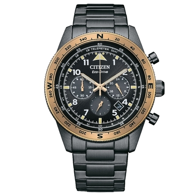 CITIZEN 星辰錶 Chronograph 三眼 光動能(CA4556-89E)43mm