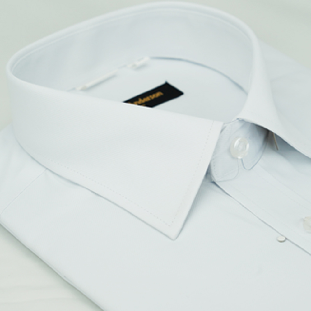 金安德森 白色斜紋窄版短袖襯衫