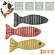 貓本屋 麻布魚 寵物玩具3入組 product thumbnail 1