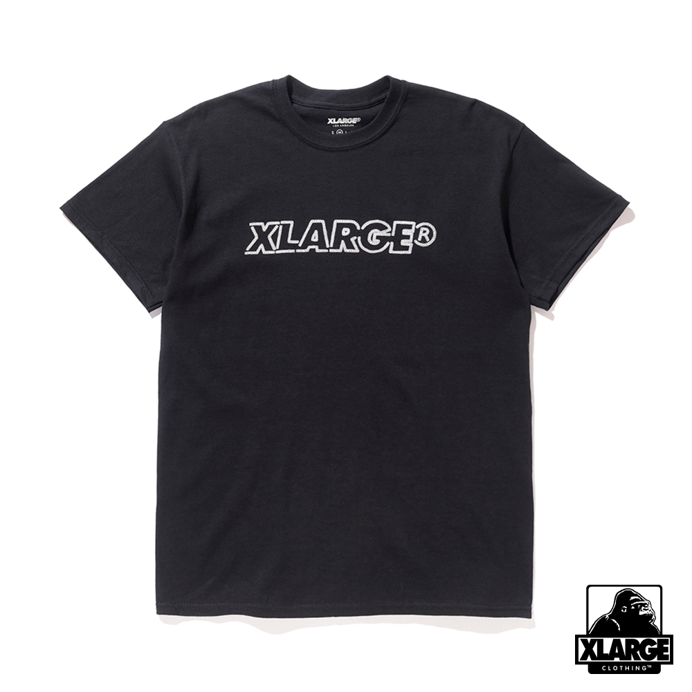 XLARGE S/S TEE STANDARD LOGO CHAIN短袖T恤-黑