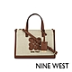 NINE WEST JENSON 亞麻拼接手提/斜背包-棕色(136222) product thumbnail 1