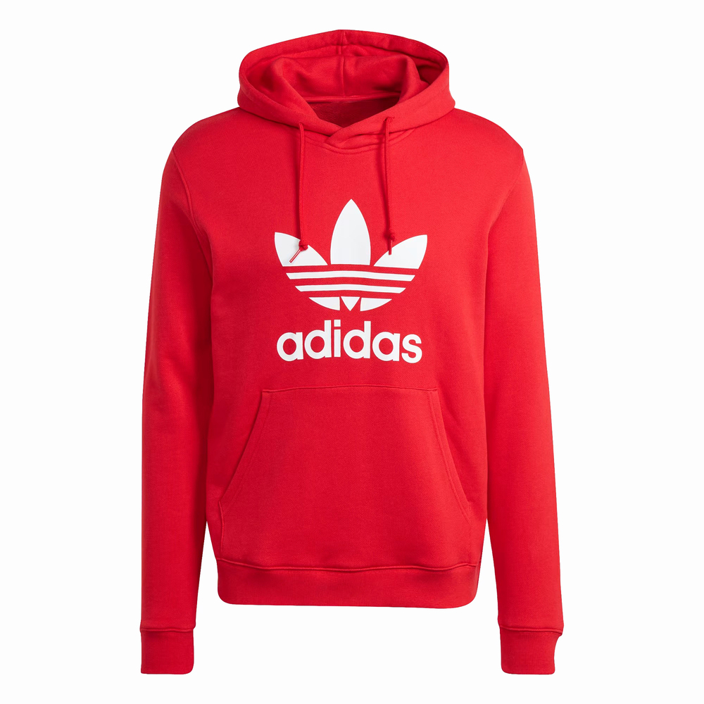 Adidas Trefoil Hoody IM4497 男 連帽上衣 帽T 運動 經典 三葉草 休閒 棉質 紅