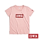 EDWIN 佩斯里紋LOGO短袖T恤-女-淺粉紅 product thumbnail 1