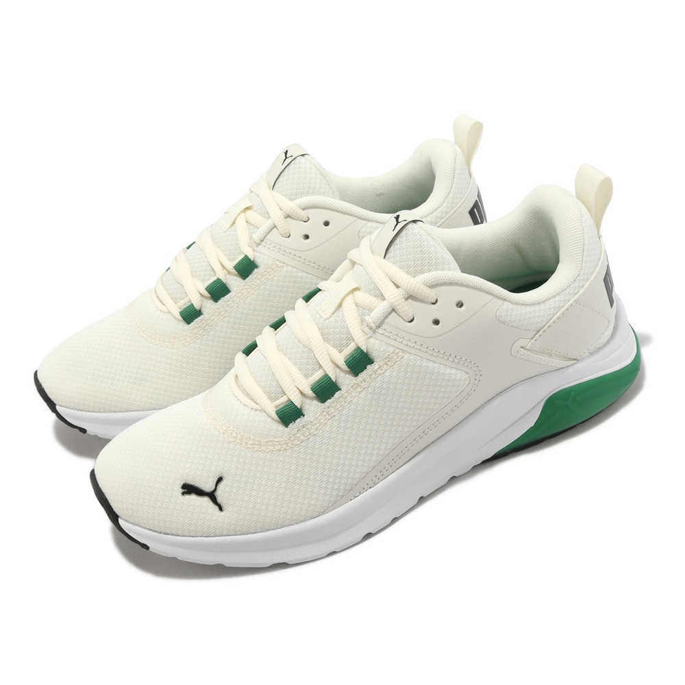 Puma 慢跑鞋 Electron E 男鞋 女鞋 白 奶油白 綠 緩震 運動鞋 38043522