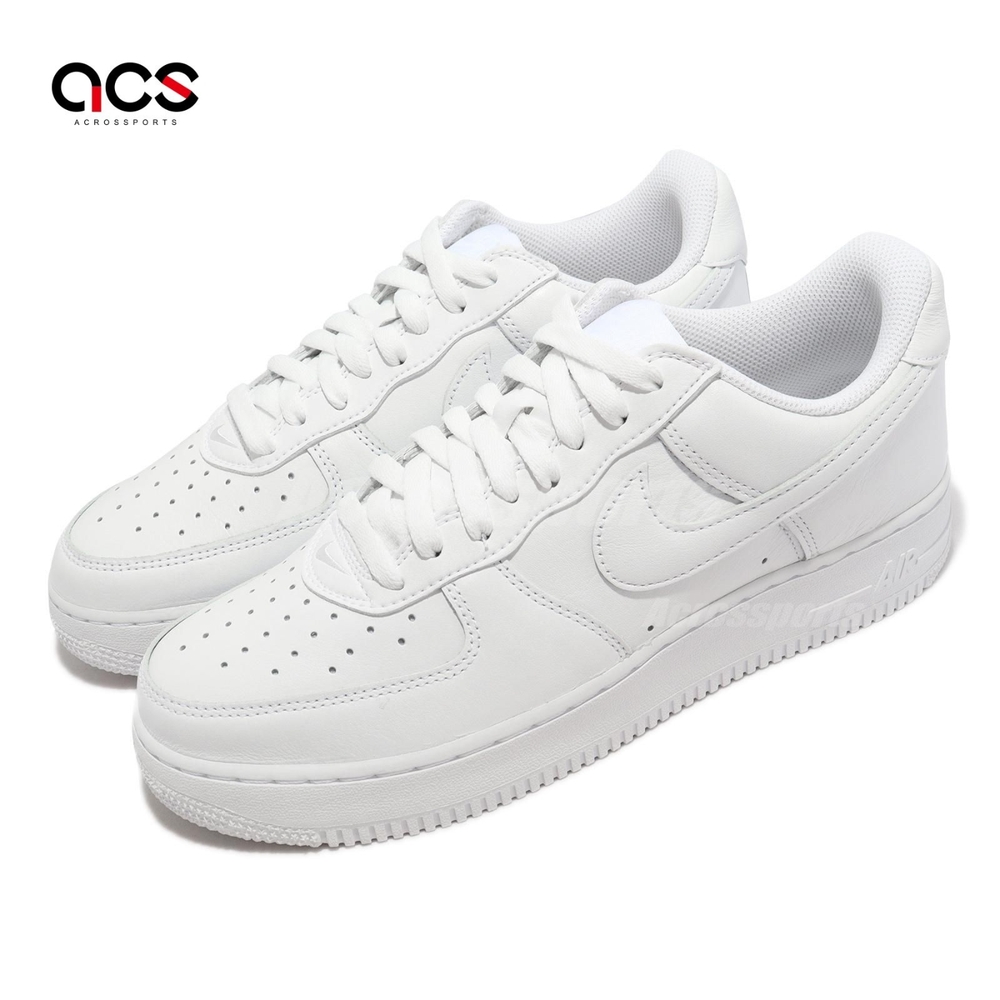 Nike 休閒鞋Air Force 1 Low Retro 男鞋純白全白基本款AF1 經典DJ3911