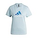 Adidas MH BOS TEE 1 [IM8887] 女 短袖 上衣 T恤 運動 訓練 夏日 輕薄 舒適 基本款 藍 product thumbnail 1
