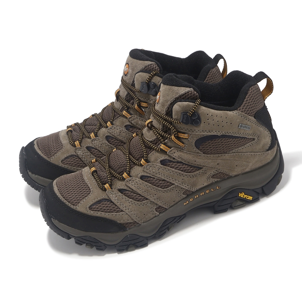 Merrell 戶外鞋 Moab 3 Mid GTX 男鞋 棕 黑 防水 襪套 抓地 郊山 登山鞋 ML035795