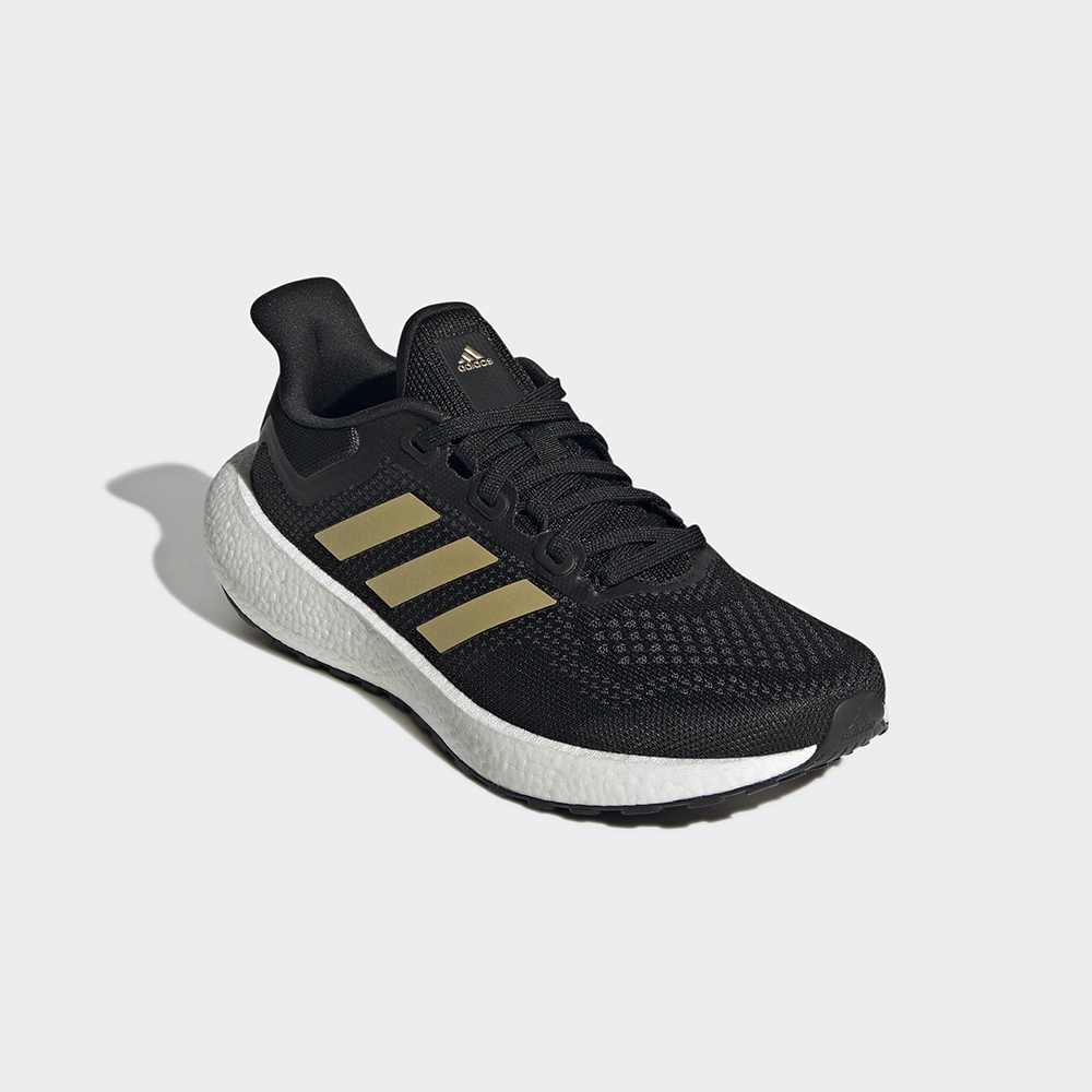 adidas 慢跑鞋 女鞋 運動 訓練 PUREBOOST JET W 黑金 GW0907