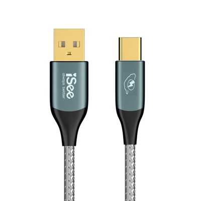 【iSee】 USB-C to A 45W PD鋁合金充電傳輸線1.5M（IC-AC676）