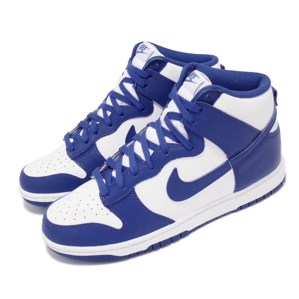 Nike 休閒鞋 Dunk HI Retro 運動 男女鞋 Game Royal 經典款 情侶穿搭 白 藍 DD1399-102 | 休閒鞋 |  Yahoo奇摩購物中心