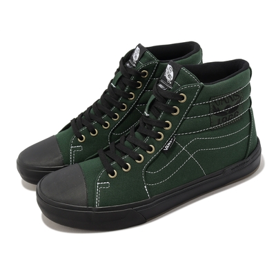 Vans 休閒鞋 Bmx Sk8-Hi 238 深綠 黑 男鞋 高筒 緩震 硫化大底 帆布 VN0007RA203