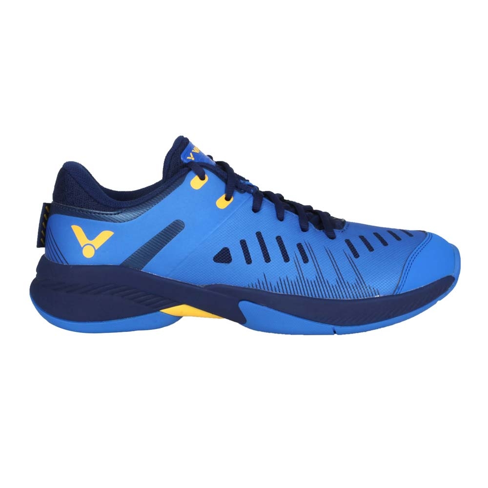 VICTOR 男專業羽球鞋-訓練 運動 羽毛球 U型楦 勝利 A670-F 藍丈青黃