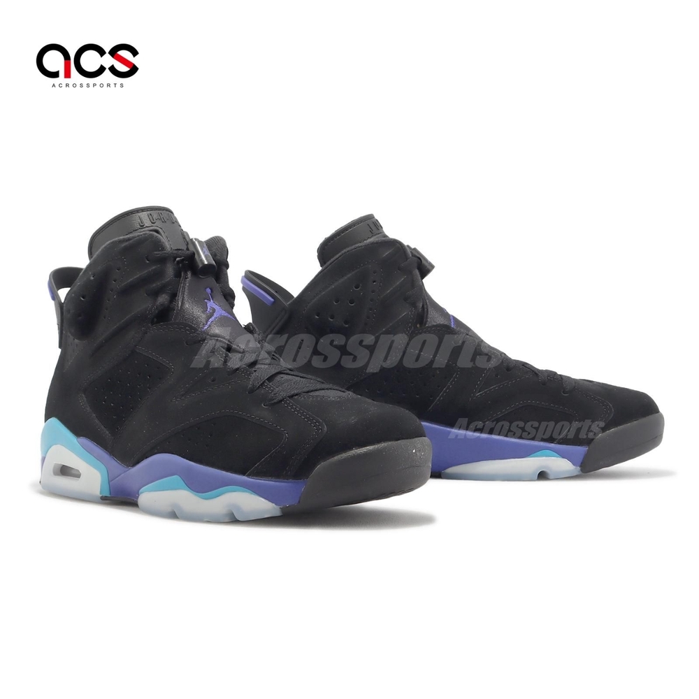 Nike Air Jordan 6 Retro 黑藍紫Aqua 男鞋6代AJ6 休閒鞋CT8529-004