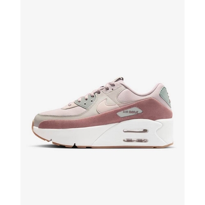 NIKE AIR MAX 90 LV8 女休閒運動鞋-粉灰白-FD4328001