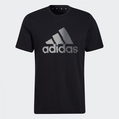 adidas 愛迪達 上衣 短袖上衣 運動 亞規 男款 黑 HF7212 D2M LOGO TEE