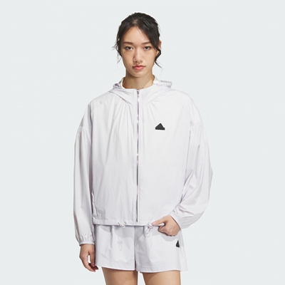 adidas 外套 女款 運動連帽外套 tech upf hd jkt 白 im8835