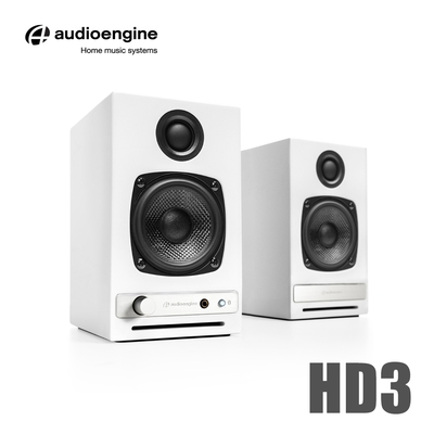 Audioengine-HD3-wireless主動式立體聲藍牙書架喇叭-白色款