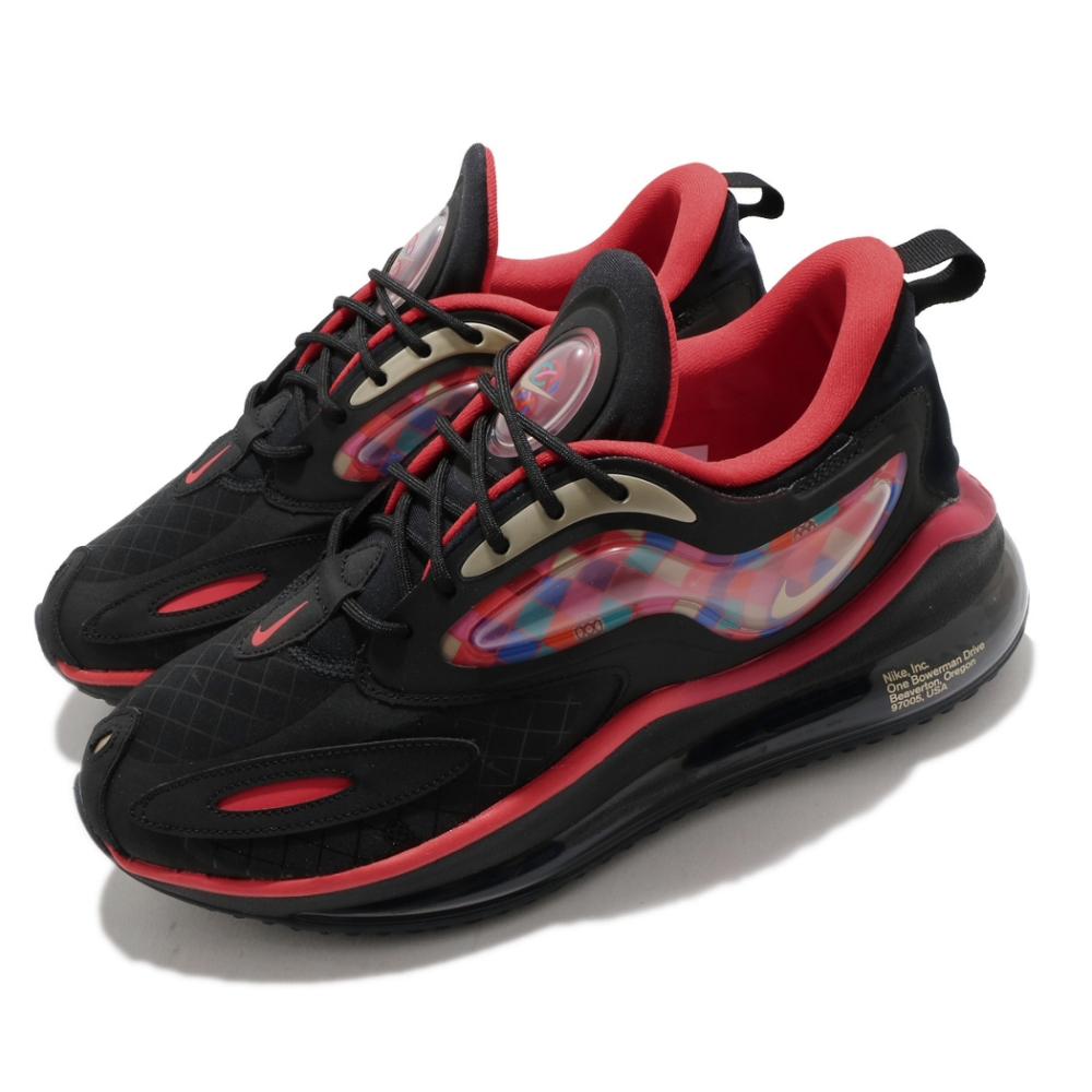 Nike 休閒鞋 Air Max Zephyr 運動 男鞋 氣墊 舒適 避震 簡約 球鞋 穿搭 黑 紅 DD8486096