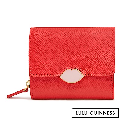 LULU GUINNESS SAFFIE 短夾 (紅)