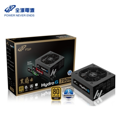 FSP 全漢 HG750 黑爵士750W 80 PLUS 金牌 全模組化 電源供應器