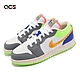 Nike 休閒鞋 Air Jordan 1 Low GS 大童鞋 女鞋 灰 橘 AJ1 Hoops 彩色拼接 FB1835-181 product thumbnail 1