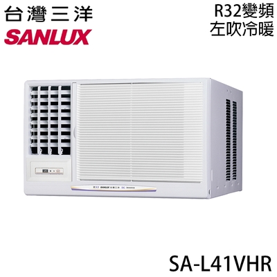 【SANLUX三洋】5-7坪 一級能效R32變頻窗型左吹冷暖冷氣 SA-L41VHR