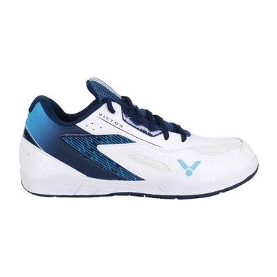 VICTOR 男專業羽球鞋-3E-訓練 運動 羽毛球 U型楦 勝利 VG111-AB 珠光白深藍