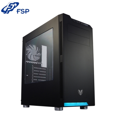 FSP 全漢 CMT240(B) 炫鬥士 黑 ATX 壓克力透側 電腦機殼