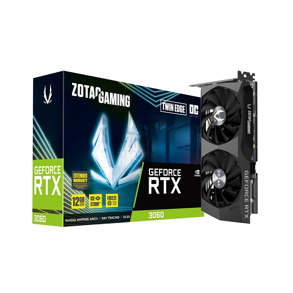 ZOTAC GAMING GeForce RTX 3060 Twin Edge OC (ZT-A30600H-10M) 顯示卡