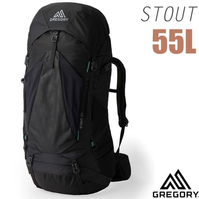 【GREGORY】STOUT 55 男款專業健行登山背包(55L_附全罩式防雨罩)_149376-A266 森林黑