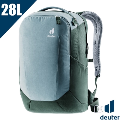 Deuter GIGA 28L 透氣休閒電腦後背包(可放15吋筆電)_灰綠